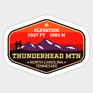 Thunderhead Mountain -  North Carolina / Tennessee - Appalachian Trail Mountain Climbing Badge Sticker